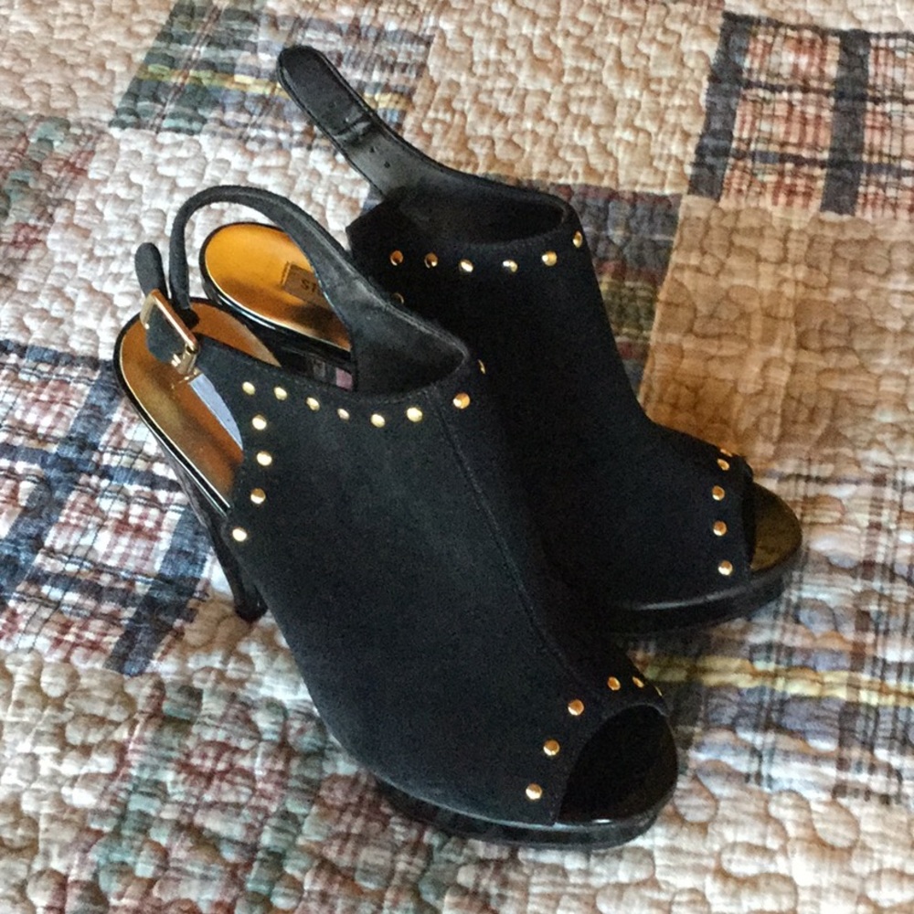 Steve Madden Gold Studded Heels